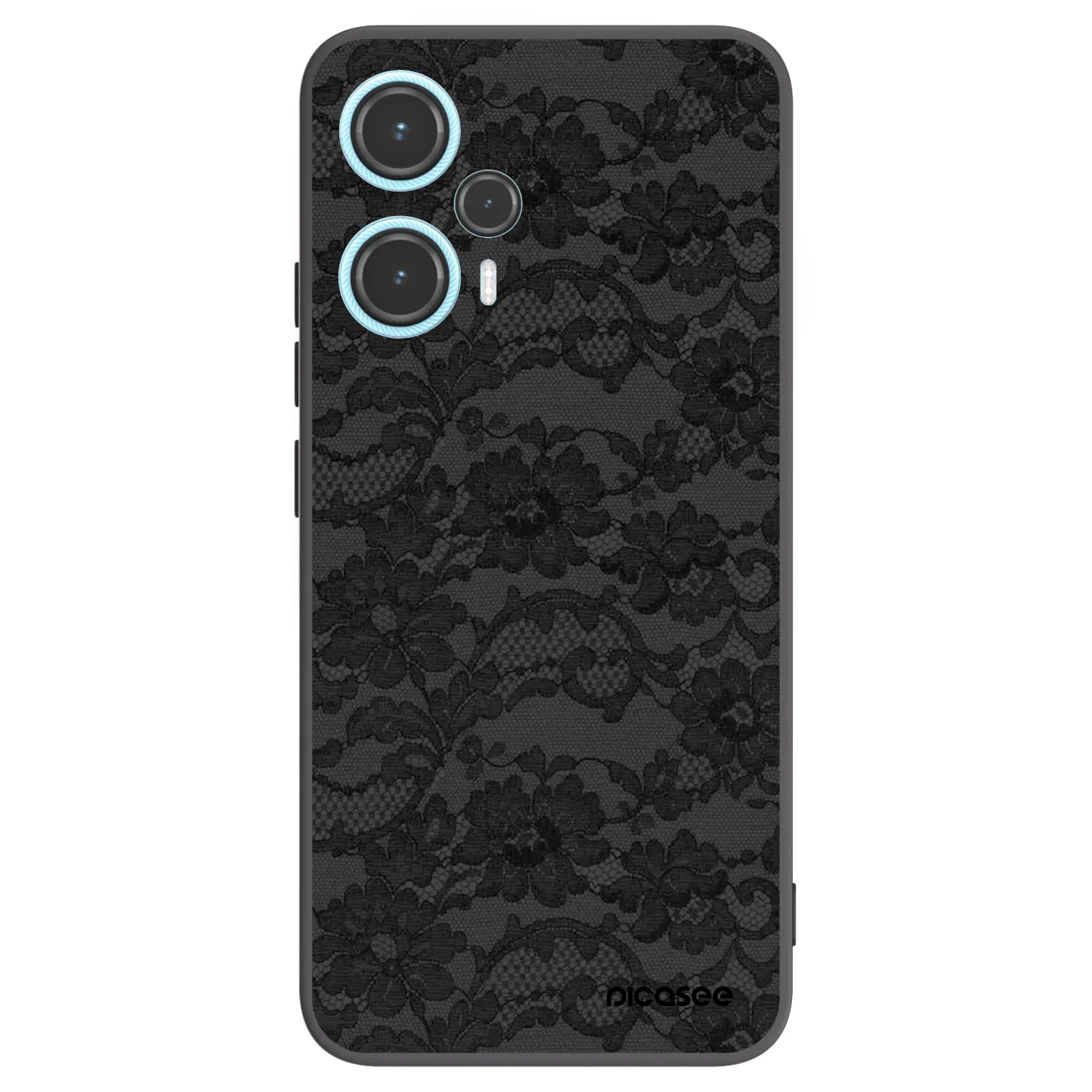 Picasee Xiaomi Poco F5 Hülle - Schwarzes Silikon - Dark Elegance