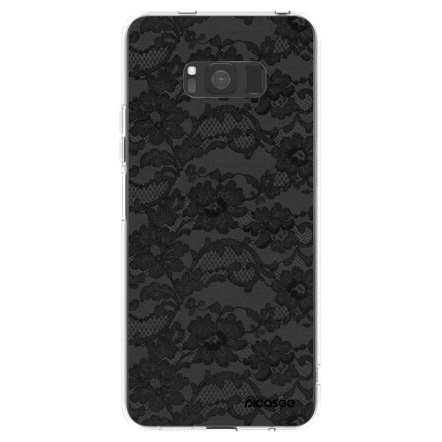 Picasee Samsung Galaxy S8 G950F Hülle - Transparentes Silikon - Dark Elegance