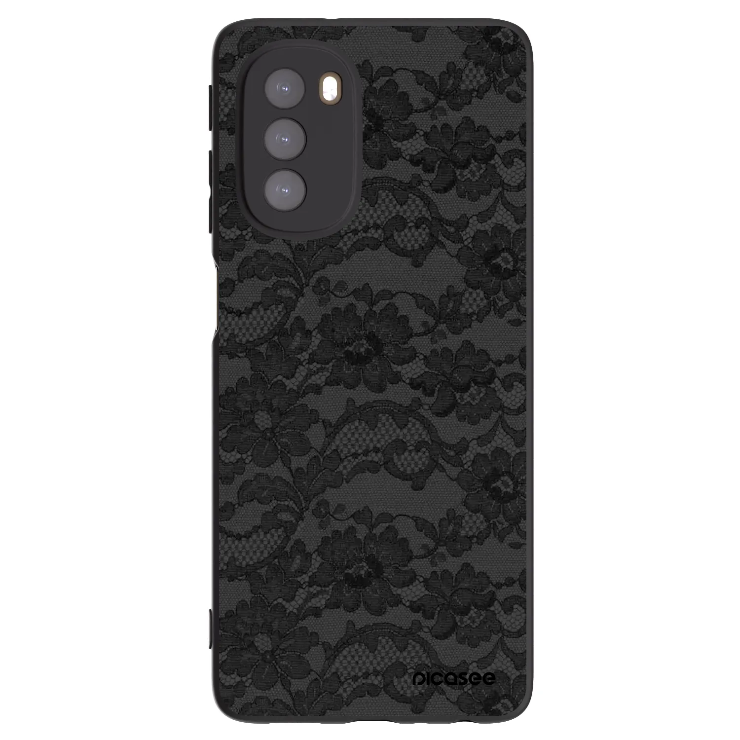 Picasee Motorola Moto G51 Hülle - Schwarzes Silikon - Dark Elegance