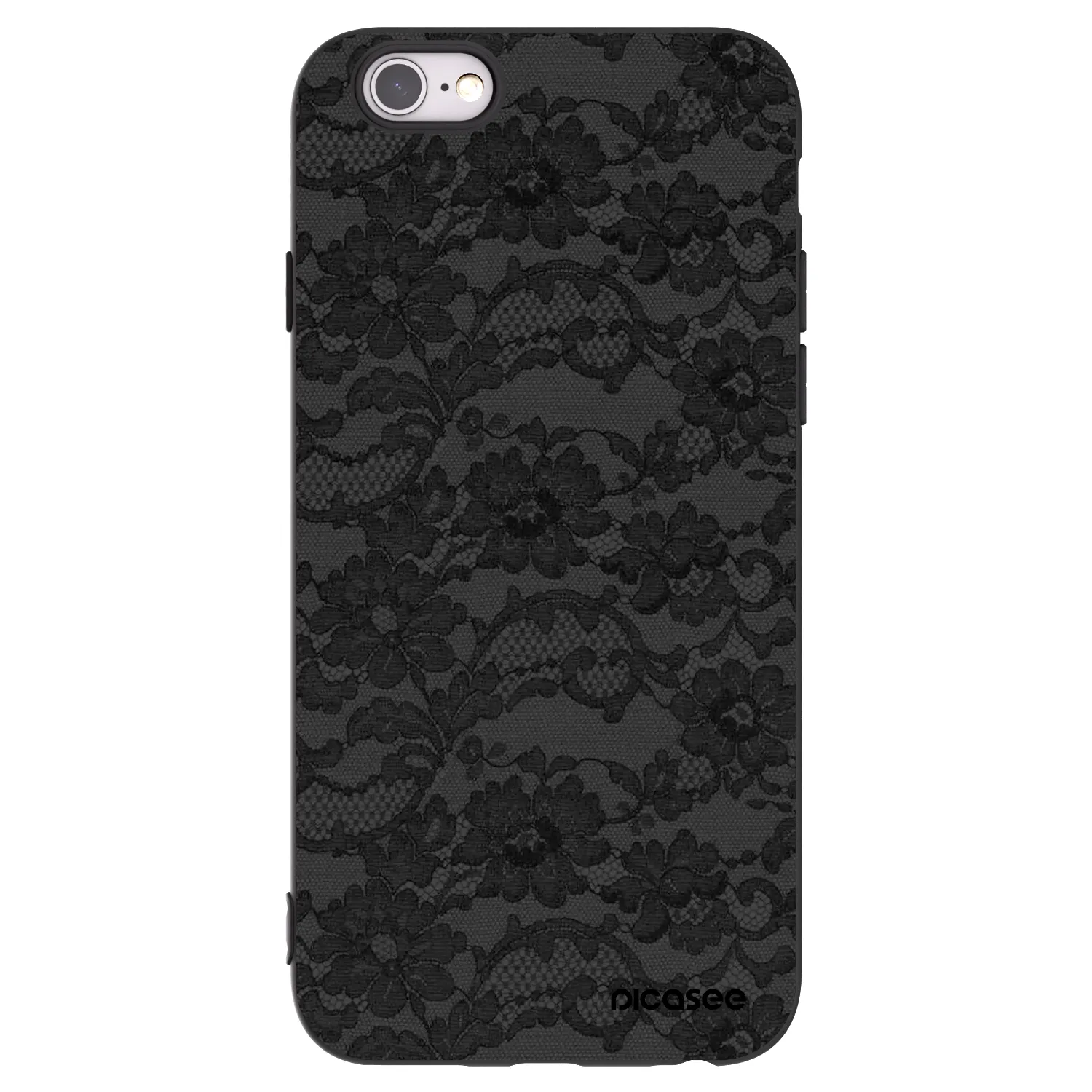 Picasee Apple iPhone 6/6S Hülle - Schwarzes Silikon - Dark Elegance