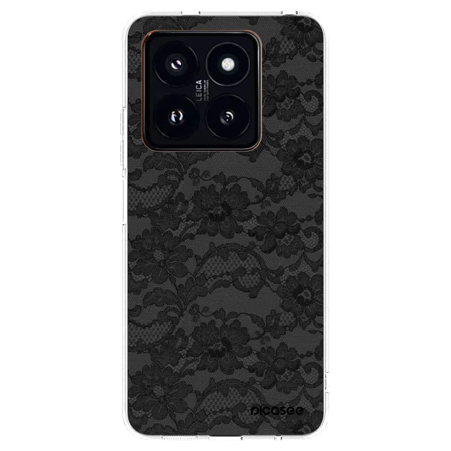 Picasee Xiaomi 14 Pro Hülle - Transparentes Silikon - Dark Elegance