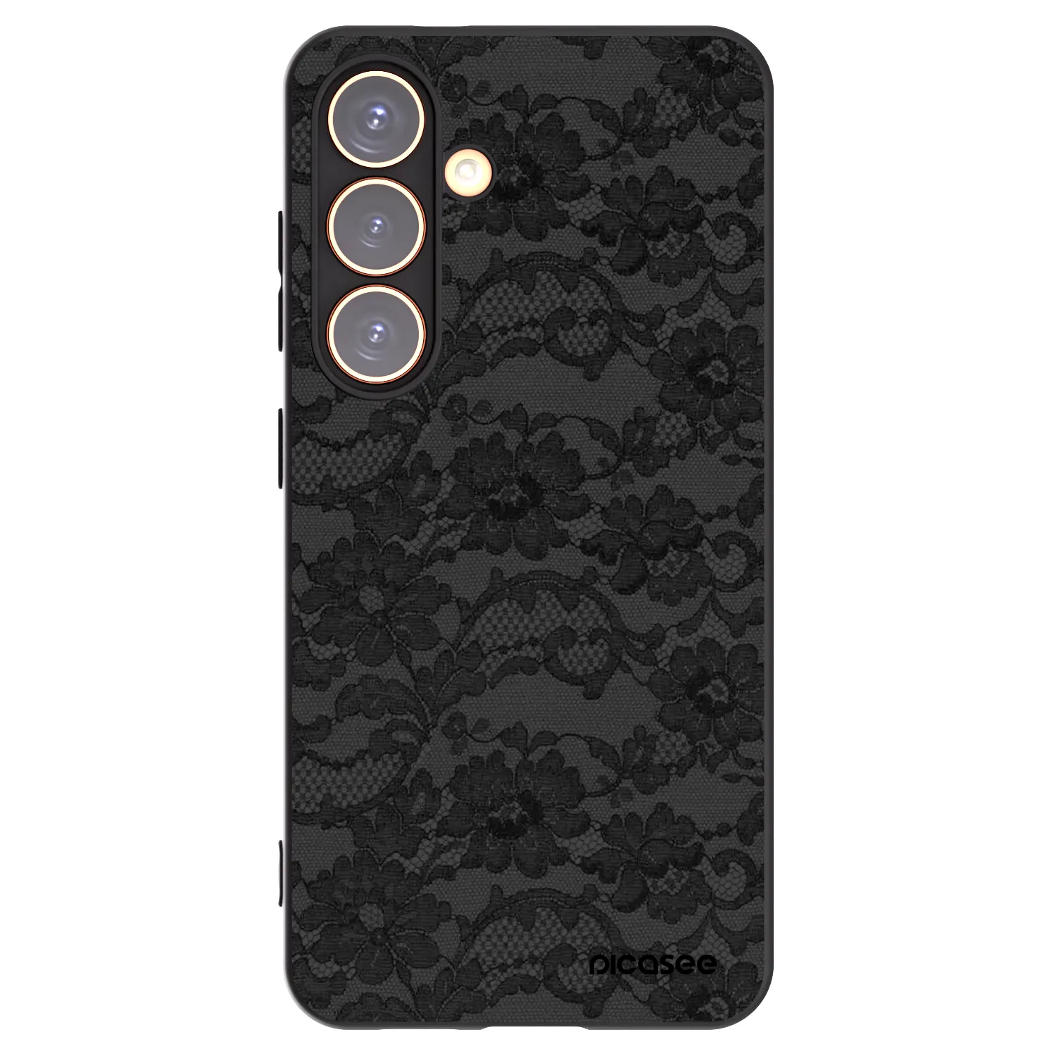 Picasee Samsung Galaxy S24 S921B 5G Hülle - Schwarzes Silikon - Dark Elegance