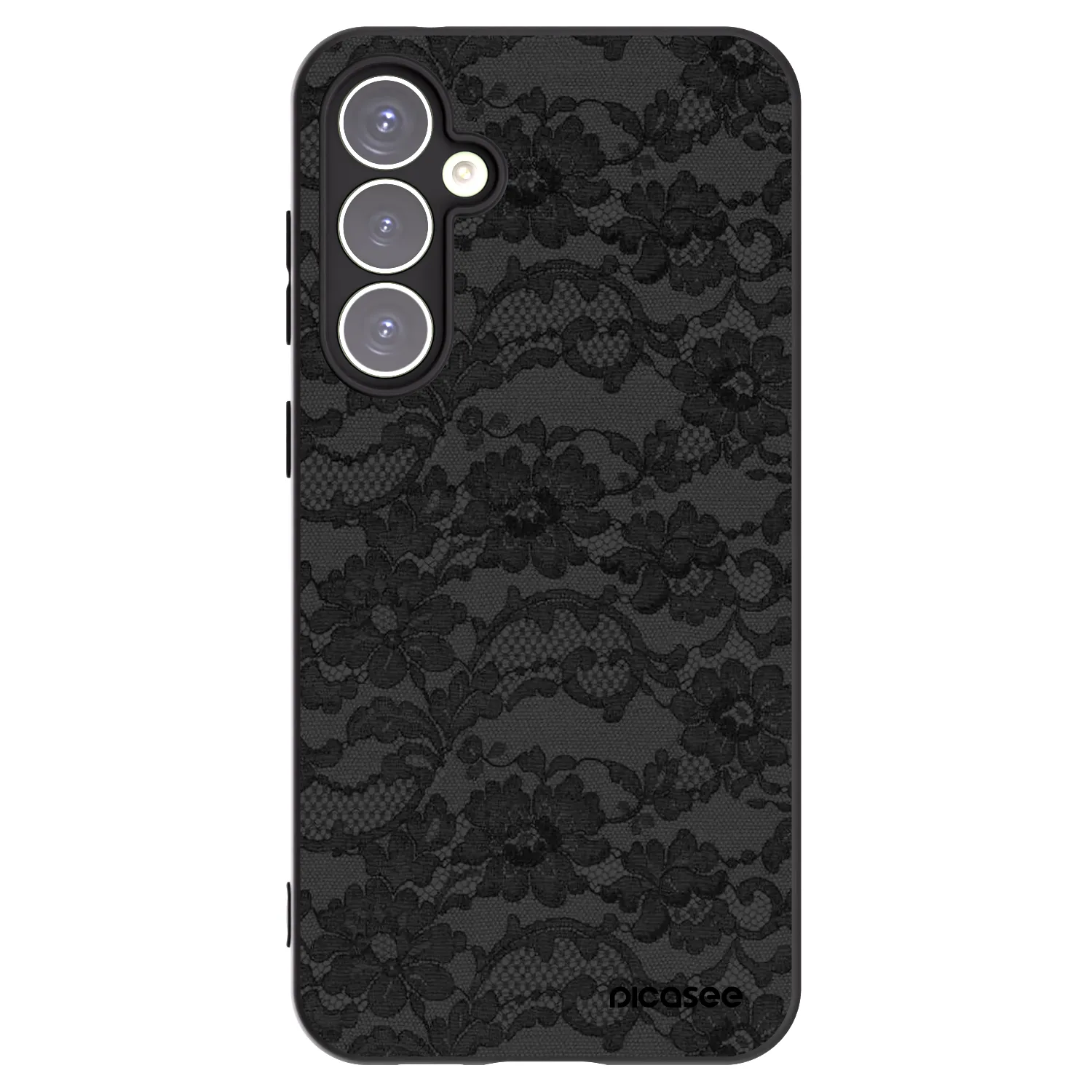 Picasee Samsung Galaxy S23 FE S711B Hülle - Schwarzes Silikon - Dark Elegance