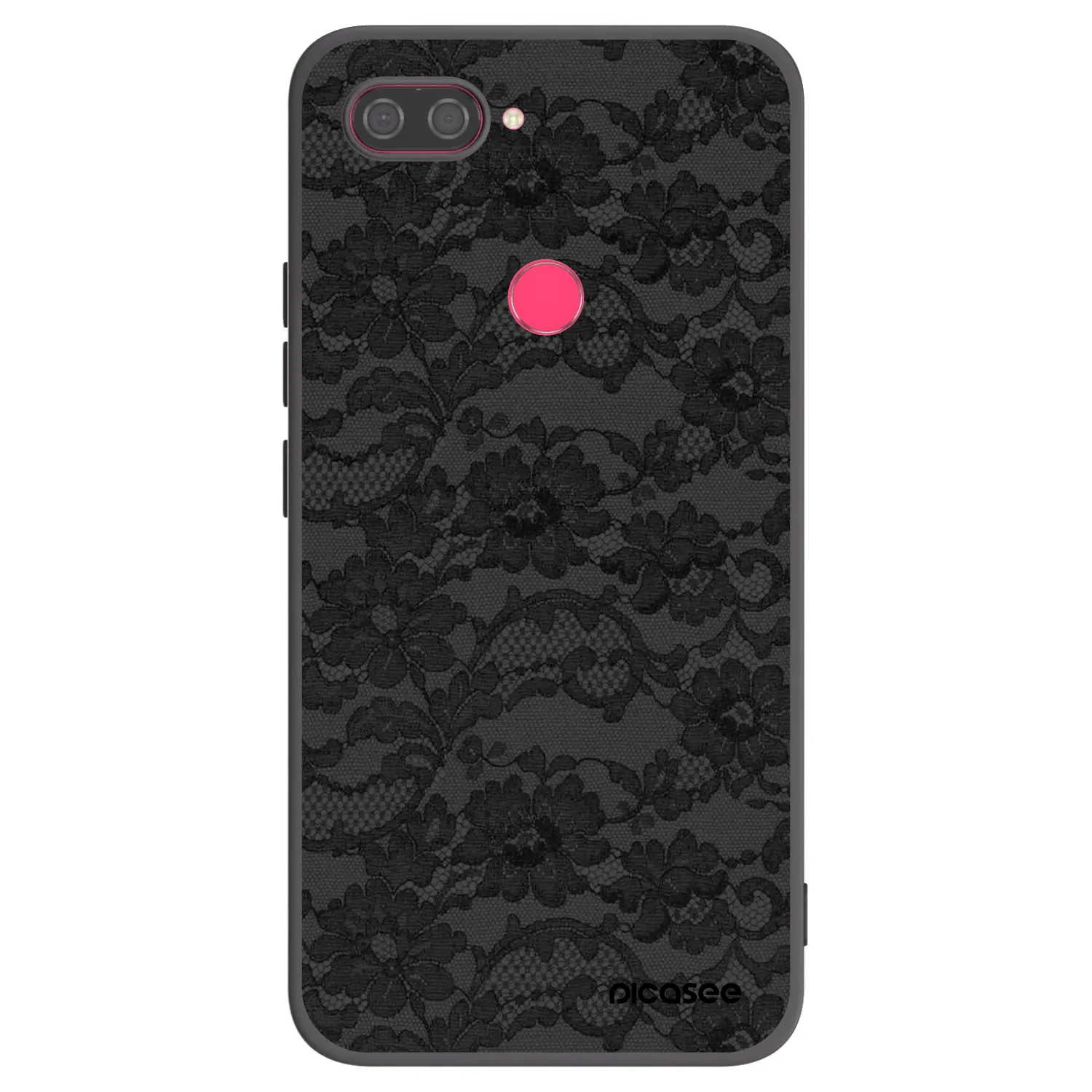 Picasee Xiaomi Mi 8 Lite Hülle - Schwarzes Silikon - Dark Elegance