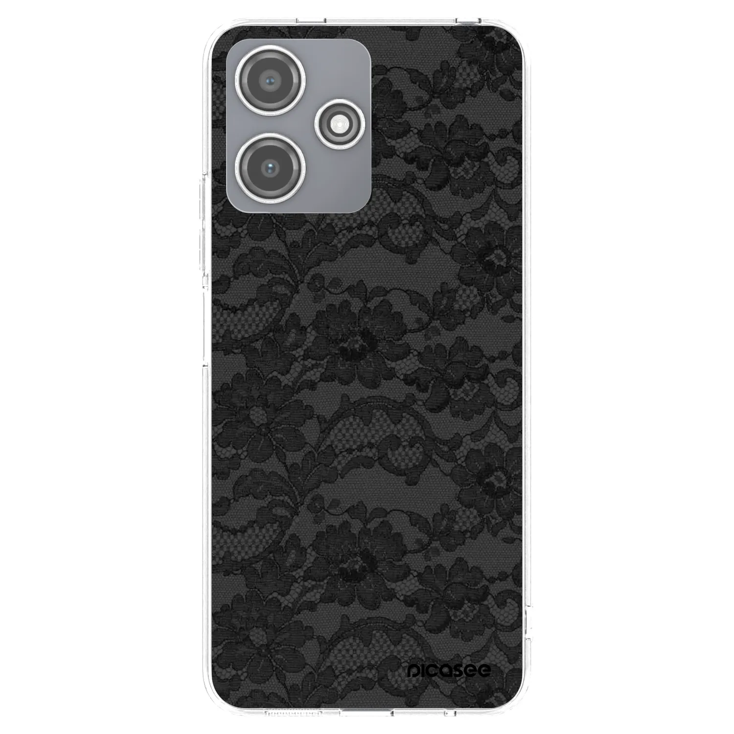 Picasee Xiaomi Redmi 12 5G Hülle - Transparentes Silikon - Dark Elegance