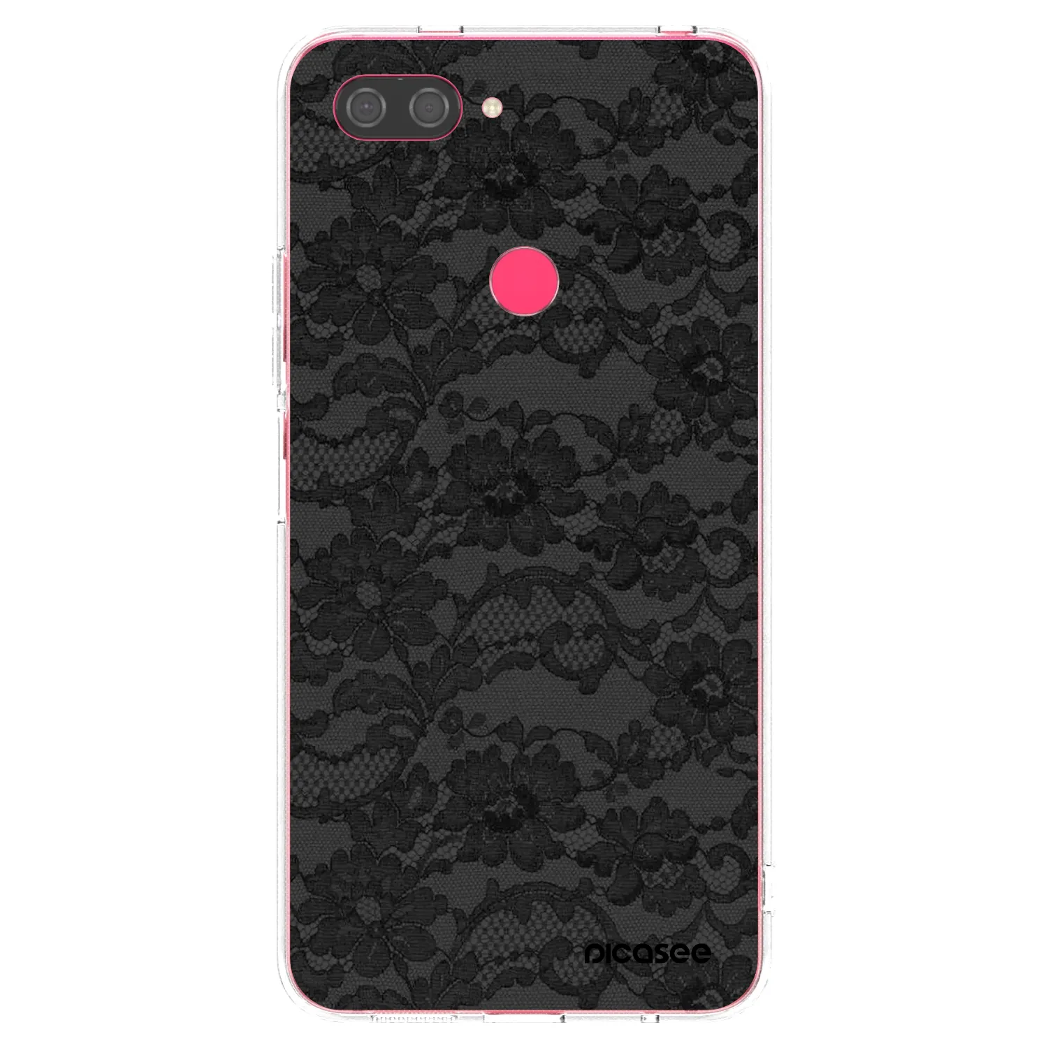 Picasee Xiaomi Mi 8 Lite Hülle - Transparentes Silikon - Dark Elegance