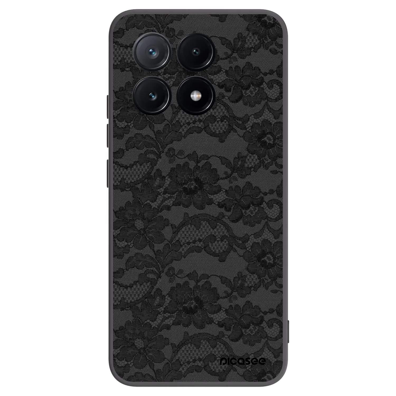 Picasee Xiaomi Poco X6 Pro Hülle - Schwarzes Silikon - Dark Elegance