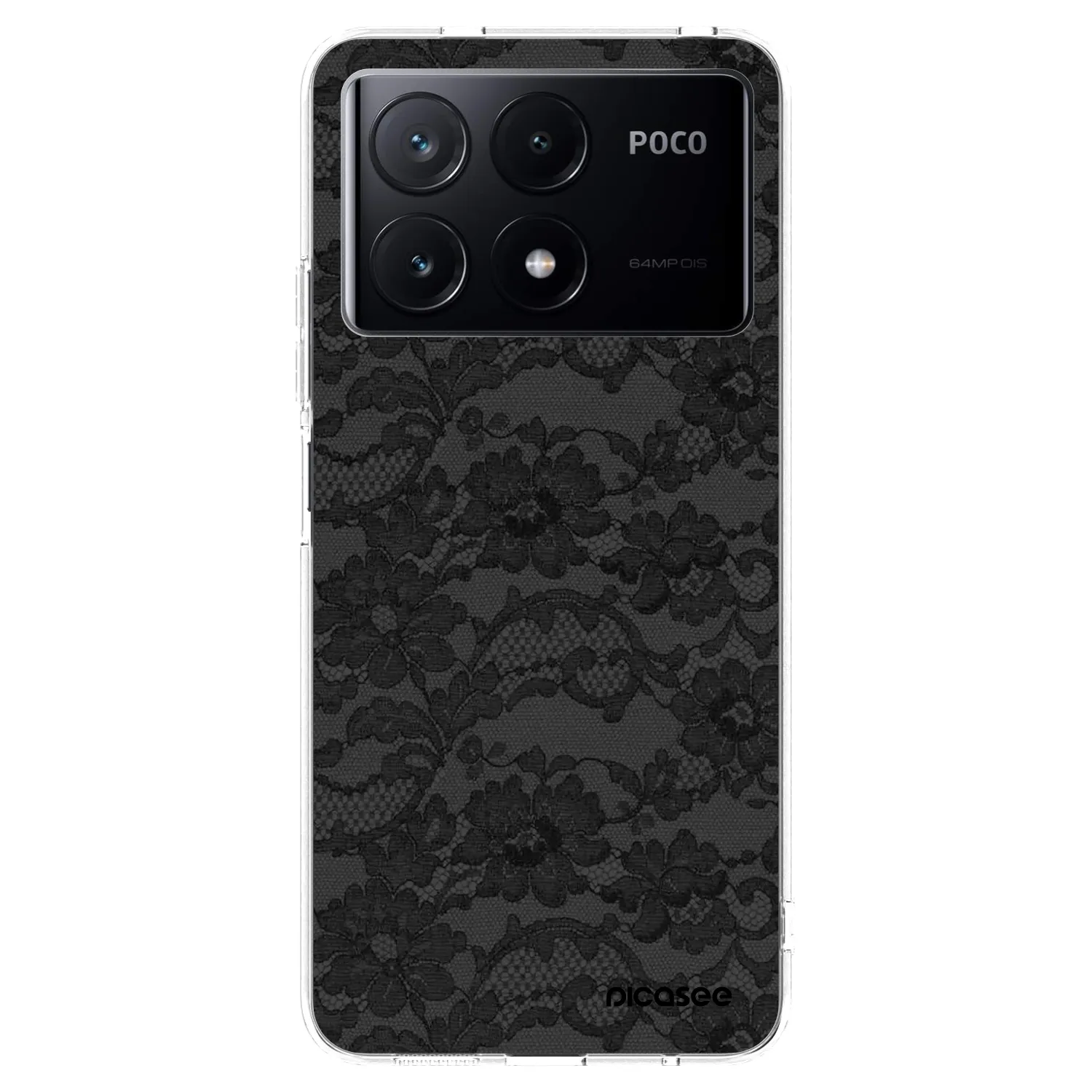 Picasee Xiaomi Poco X6 Pro Hülle - Transparentes Silikon - Dark Elegance