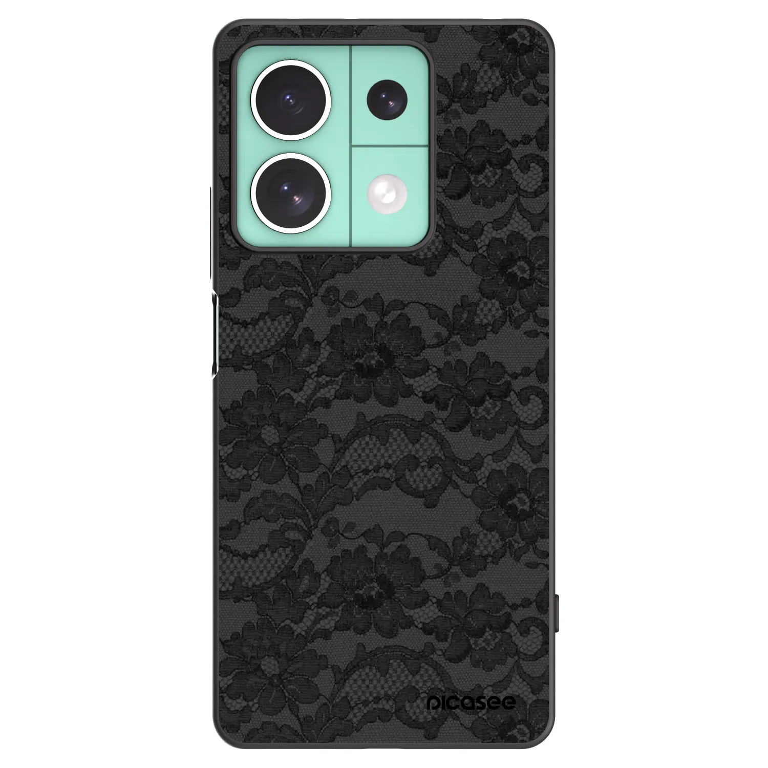 Picasee Xiaomi Redmi Note 13 5G Hülle - Schwarzes Silikon - Dark Elegance
