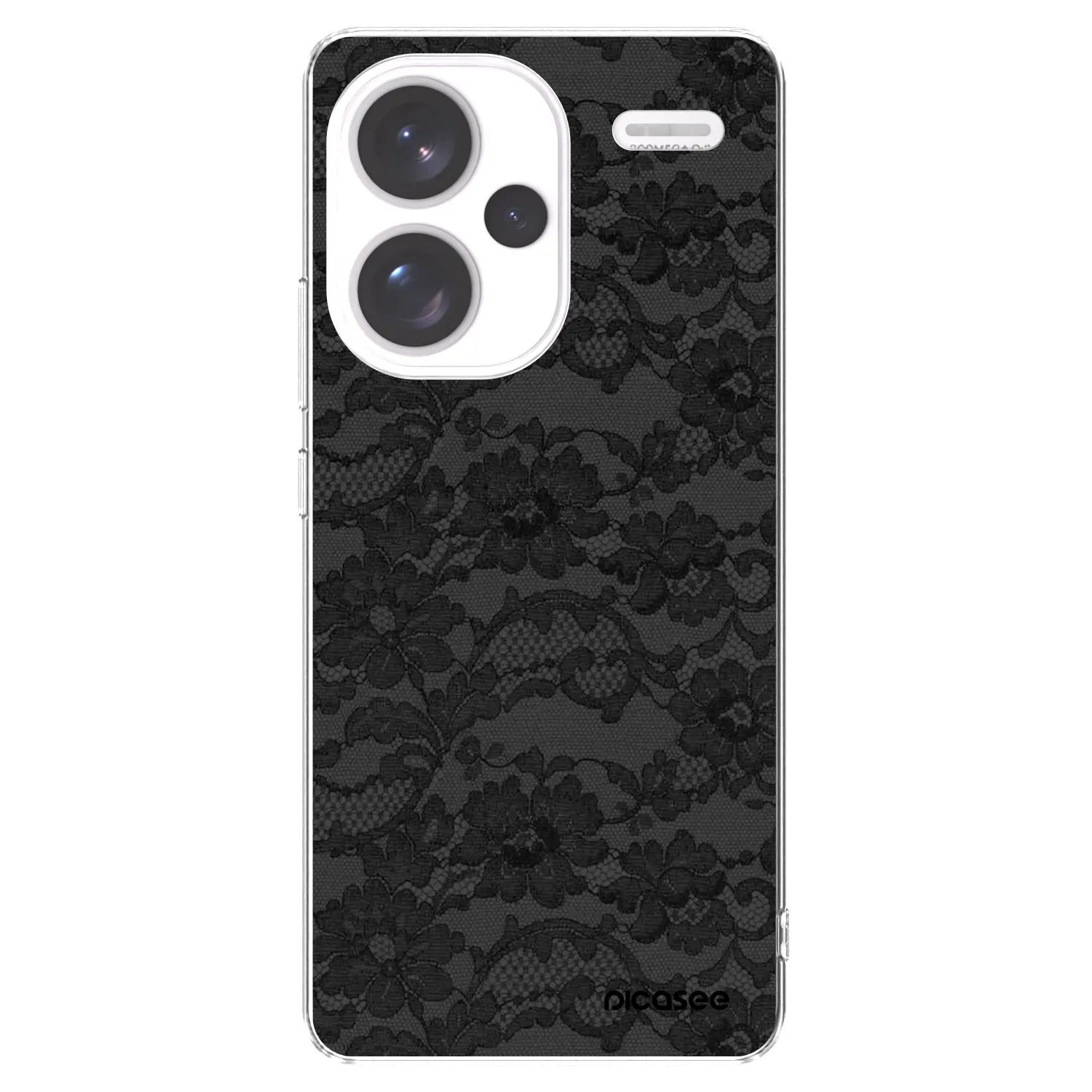 Picasee Xiaomi Redmi Note 13 Pro+ 5G Hülle - Transparentes Silikon - Dark Elegance