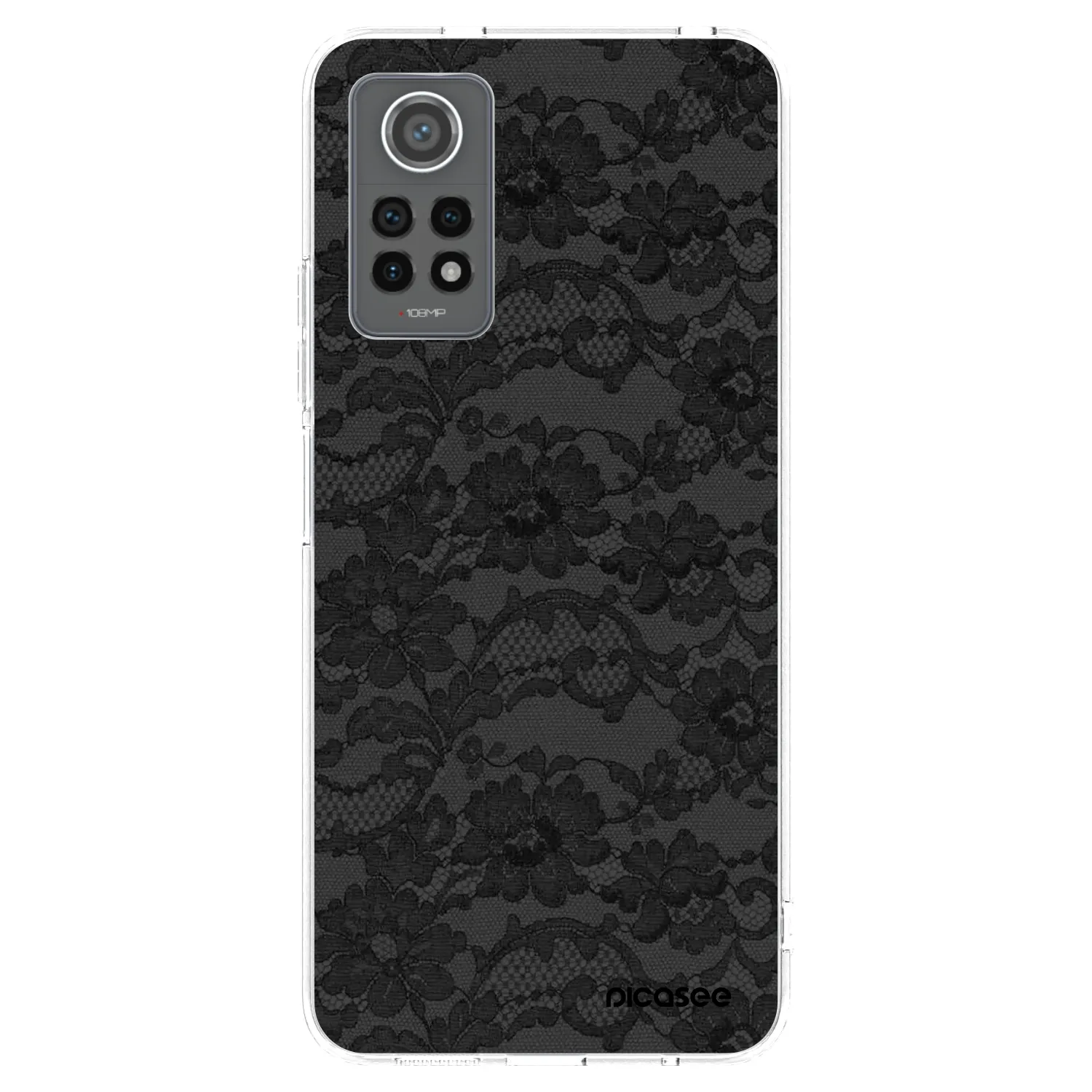 Picasee Xiaomi Redmi Note 12 Pro 4G Hülle - Transparentes Silikon - Dark Elegance