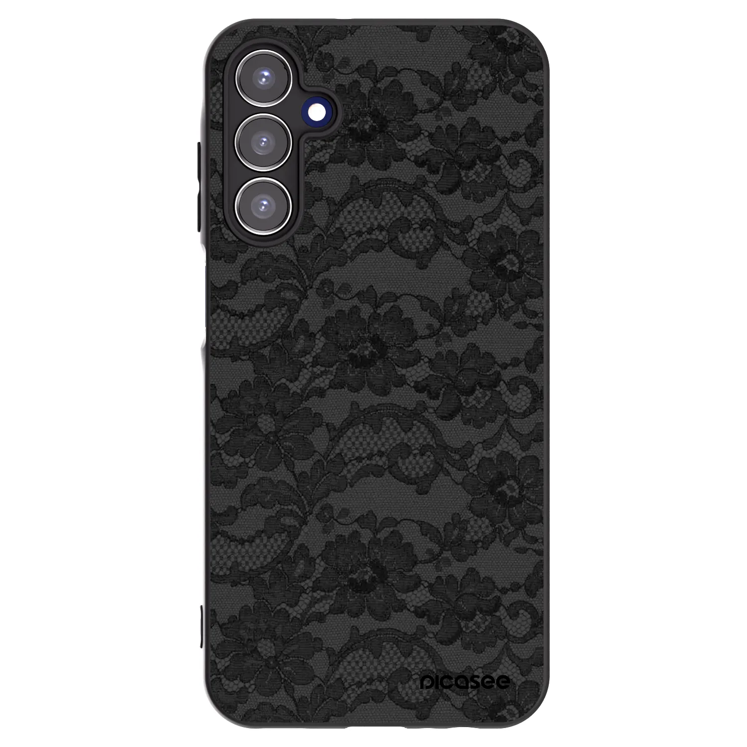 Picasee Samsung Galaxy A15 A156B 5G Hülle - Schwarzes Silikon - Dark Elegance