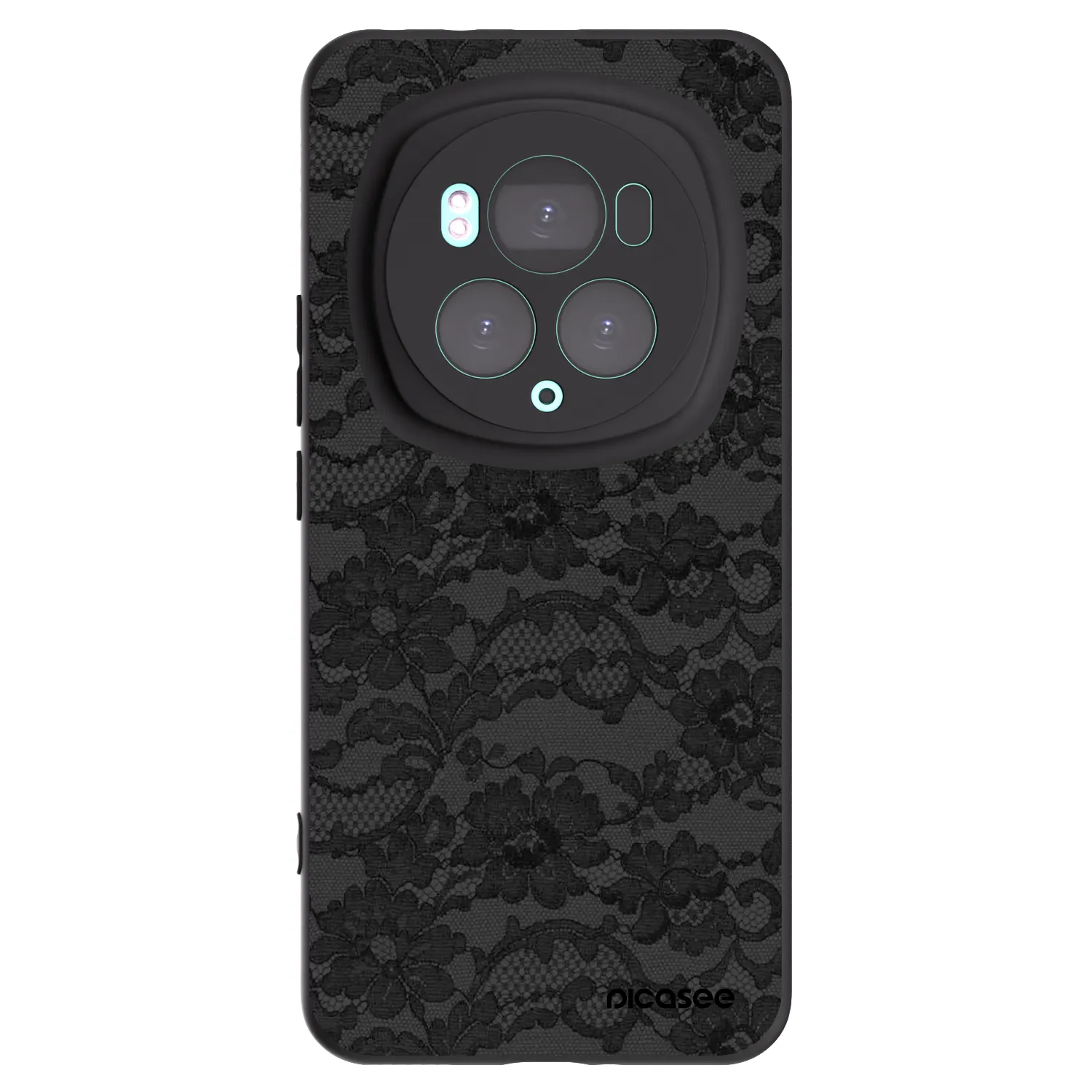 Picasee Honor Magic6 Pro Hülle - Schwarzes Silikon - Dark Elegance