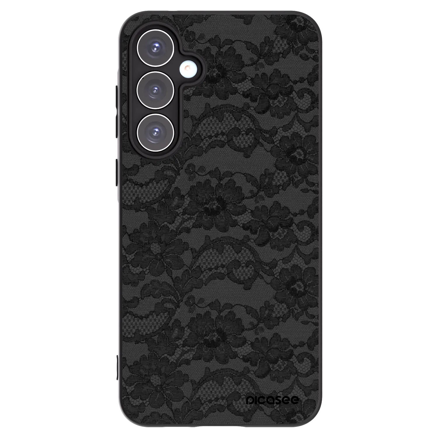 Picasee Samsung Galaxy A55 5G A556B Hülle - Schwarzes Silikon - Dark Elegance