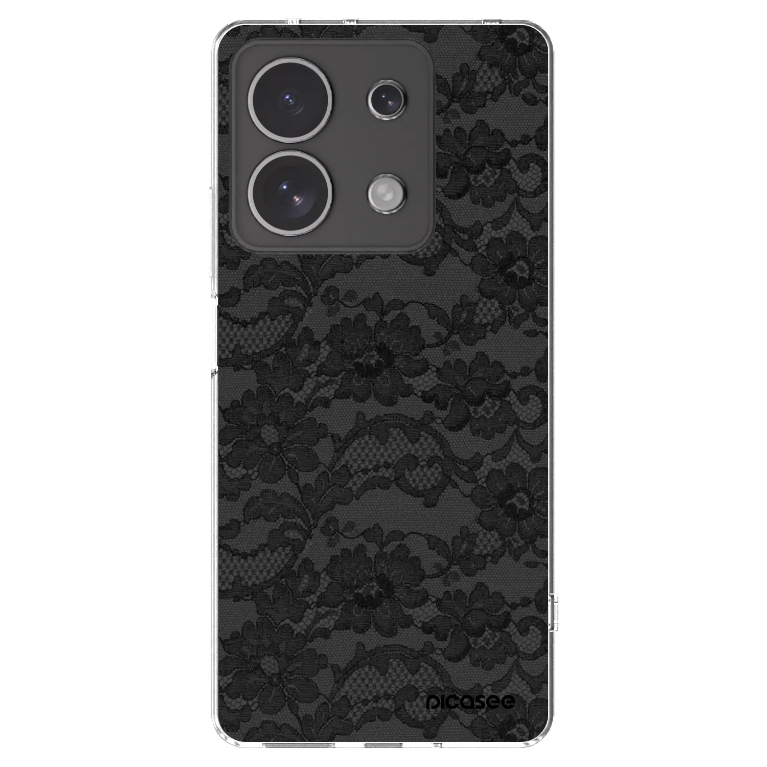 Picasee Xiaomi Redmi Note 13 4G Hülle - Transparentes Silikon - Dark Elegance