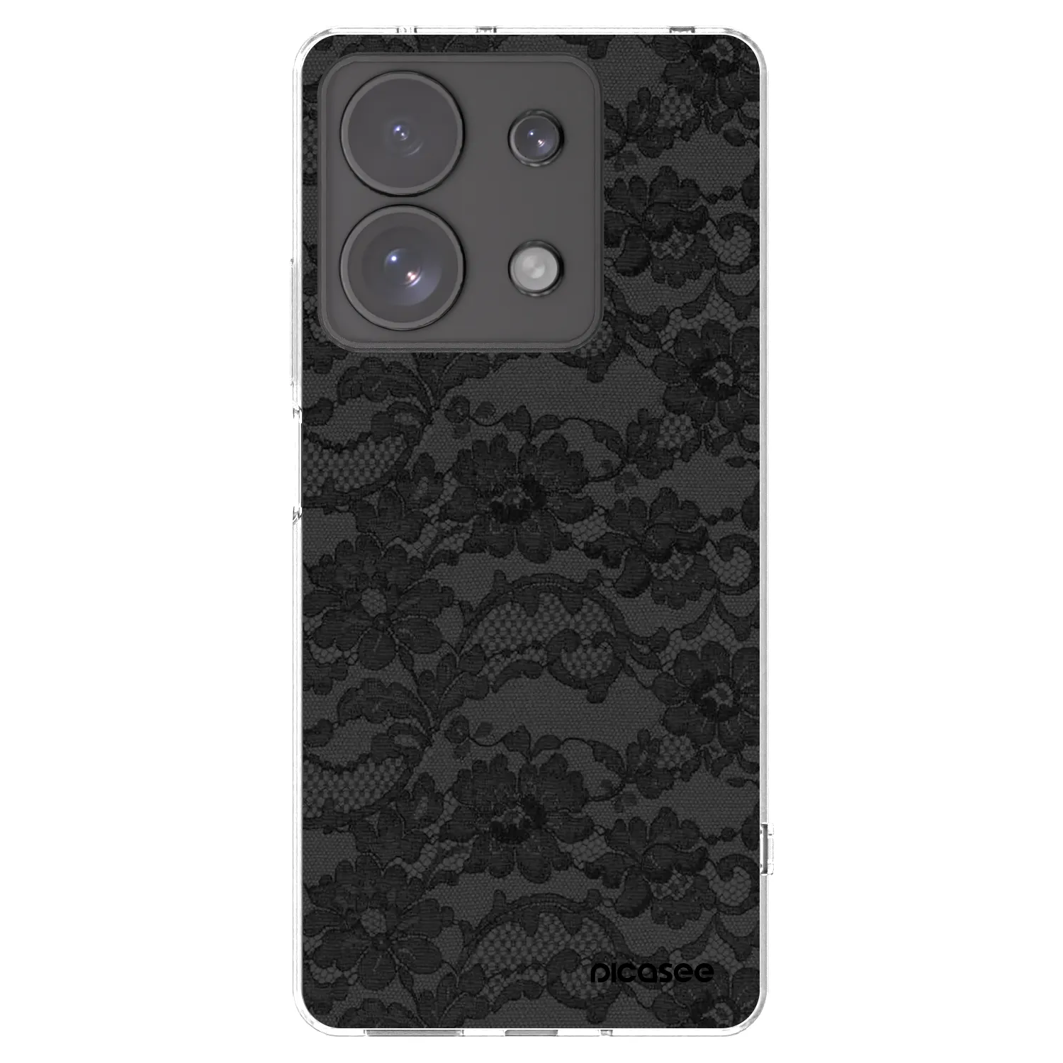 Picasee Xiaomi Redmi Note 13 Pro 4G Hülle - Transparentes Silikon - Dark Elegance