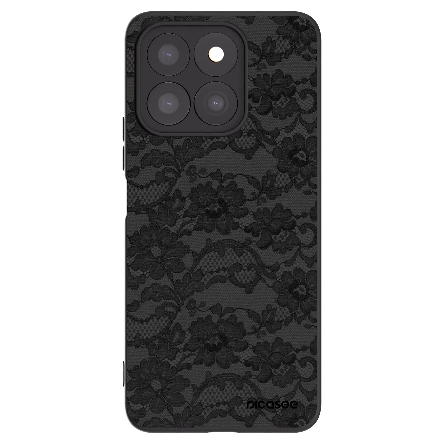 Picasee Honor X8b Hülle - Schwarzes Silikon - Dark Elegance