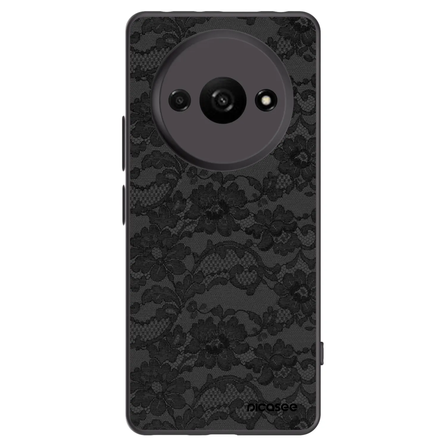 Picasee Xiaomi Redmi A3 Hülle - Schwarzes Silikon - Dark Elegance
