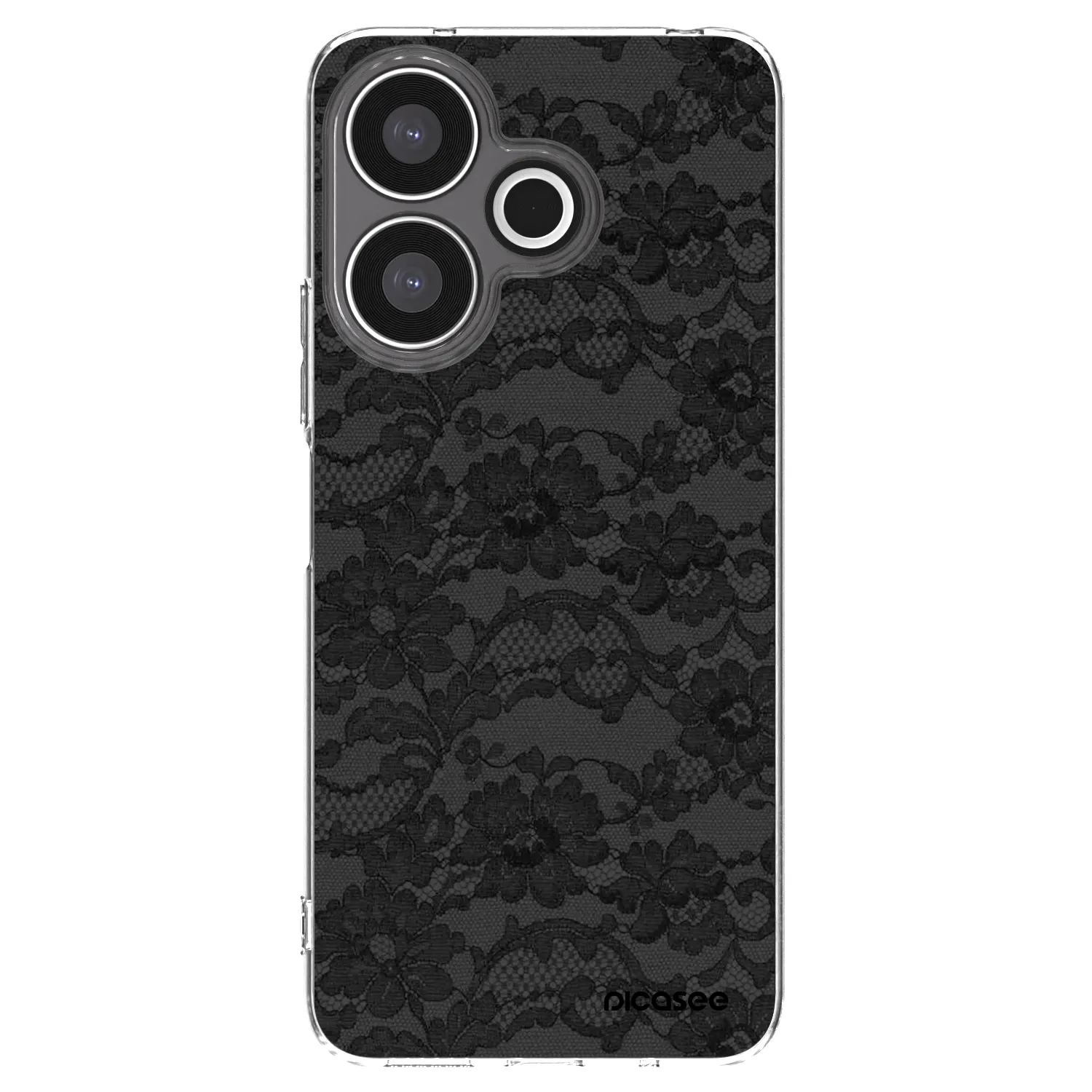 Picasee Xiaomi Redmi 13 4G Hülle - Transparentes Silikon - Dark Elegance