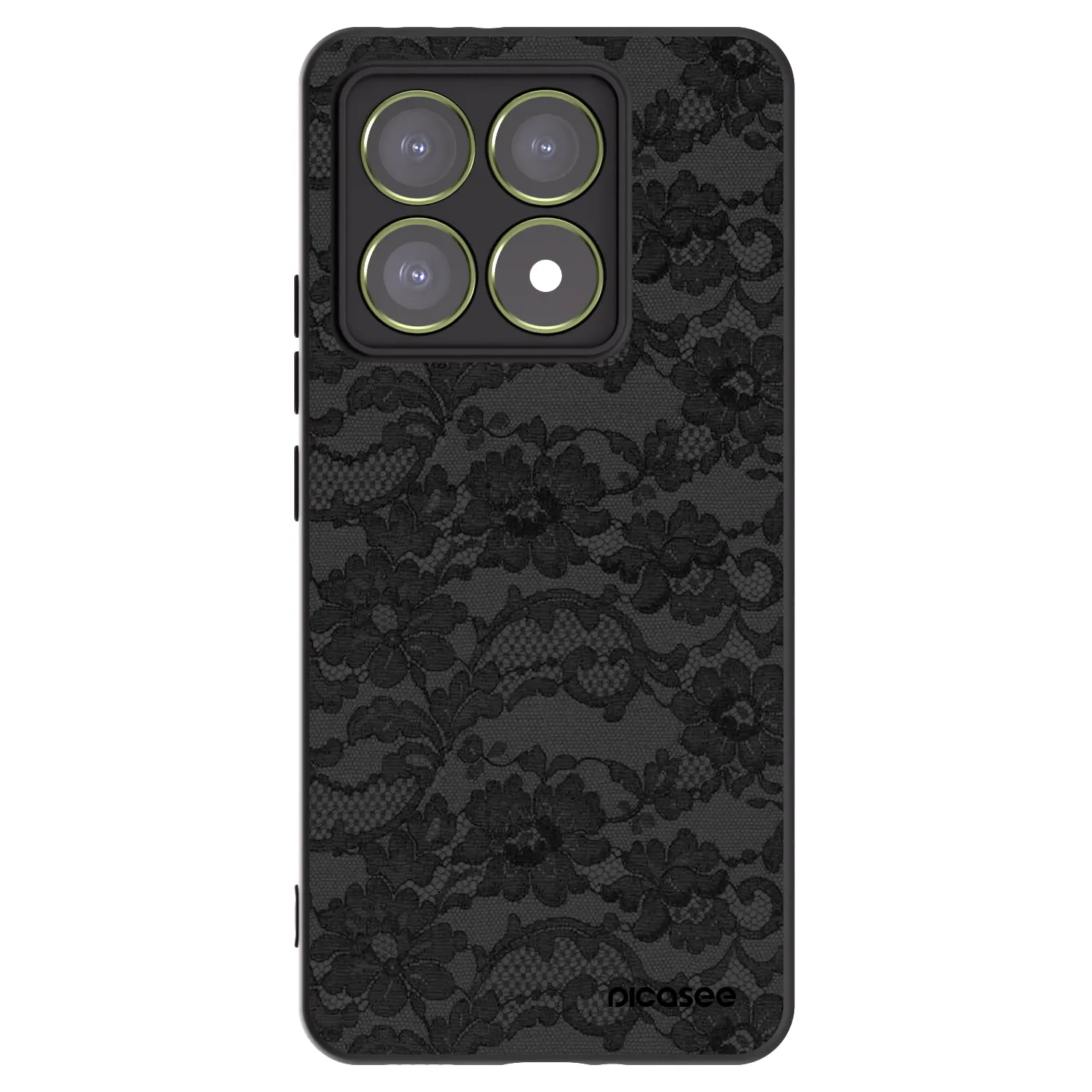 Picasee Xiaomi 14T Hülle - Schwarzes Silikon - Dark Elegance