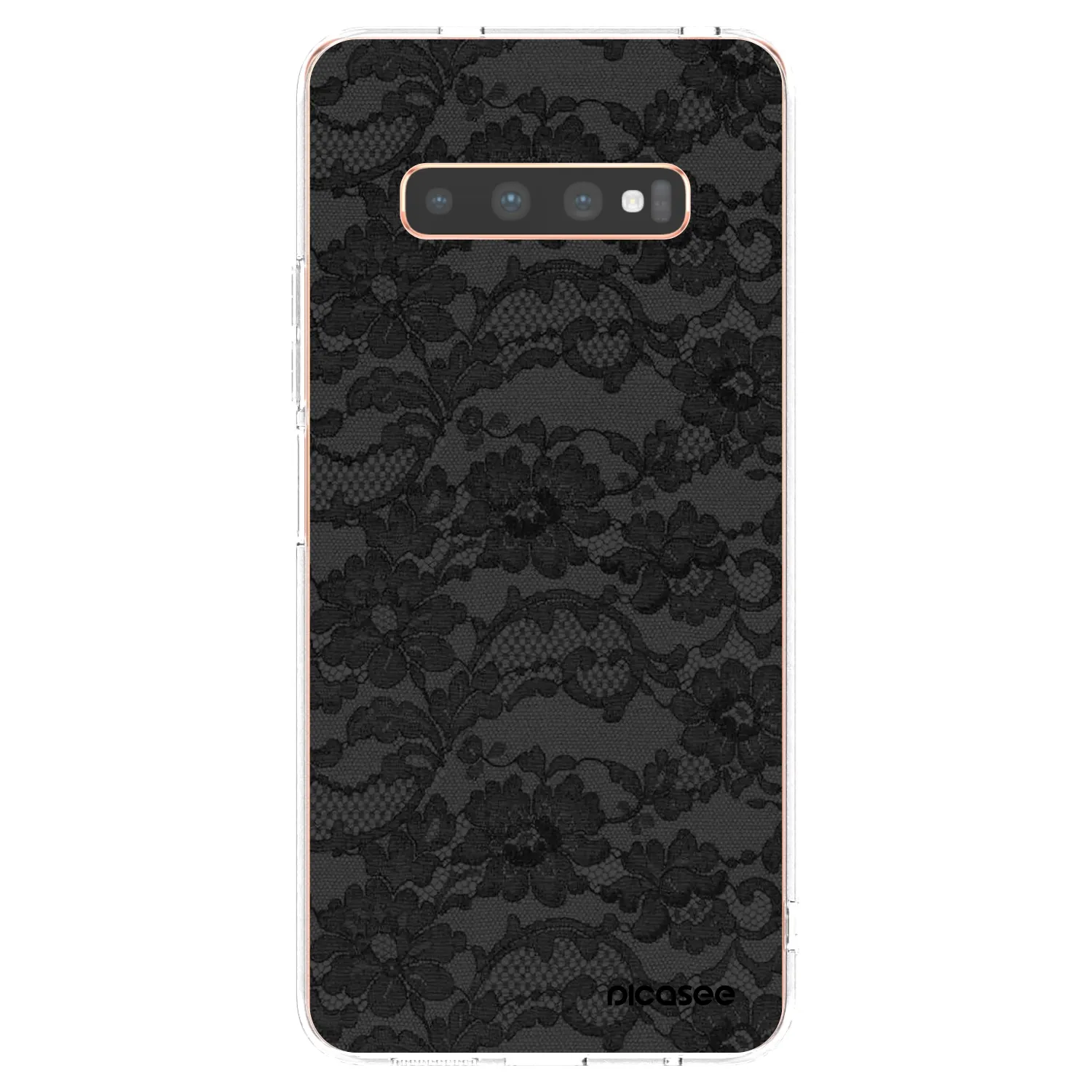 Picasee Samsung Galaxy S10 Plus G975 Hülle - Transparentes Silikon - Dark Elegance