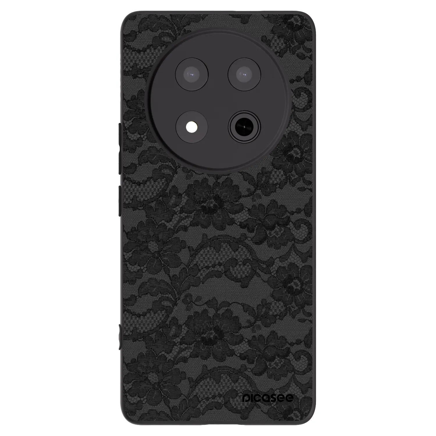 Picasee Honor Magic7 Lite 5G Hülle - Schwarzes Silikon - Dark Elegance