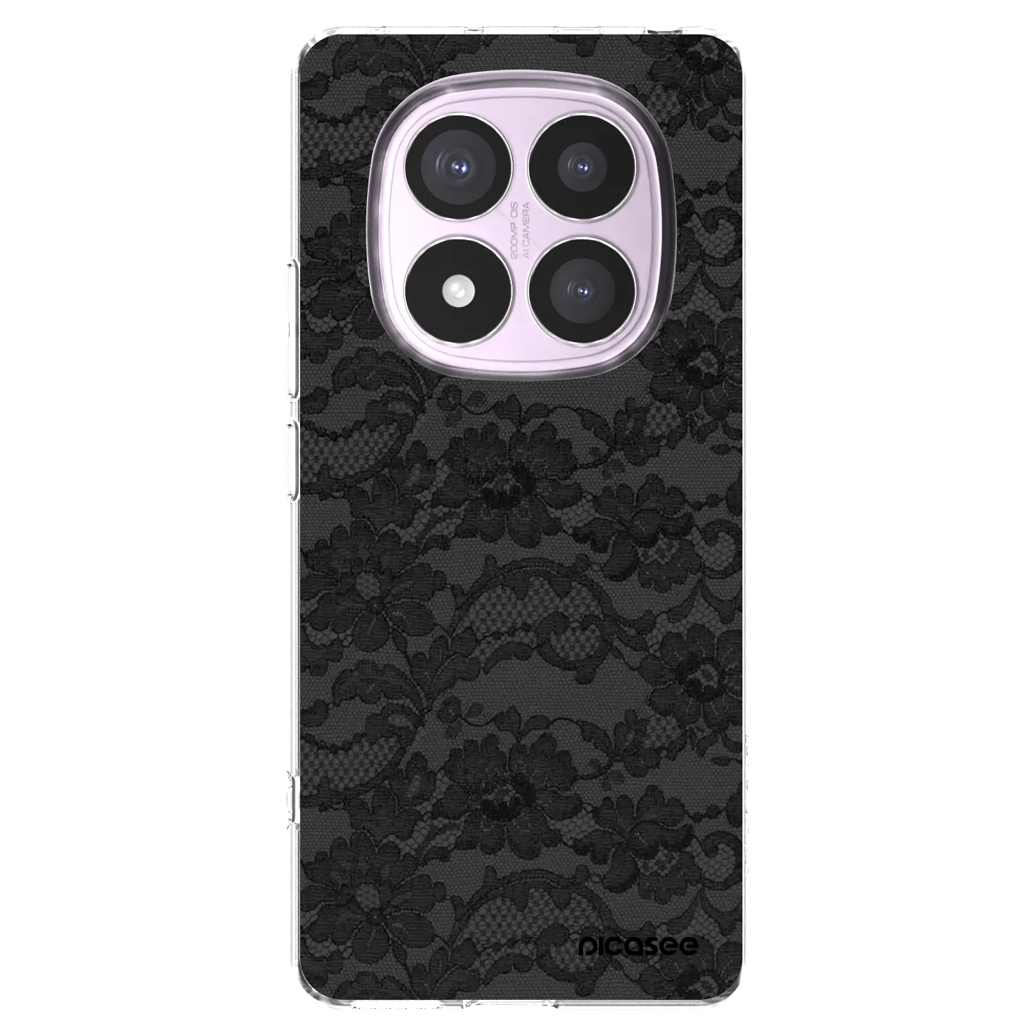 Picasee Xiaomi Redmi Note 14 Pro 4G Hülle - Transparentes Silikon - Dark Elegance