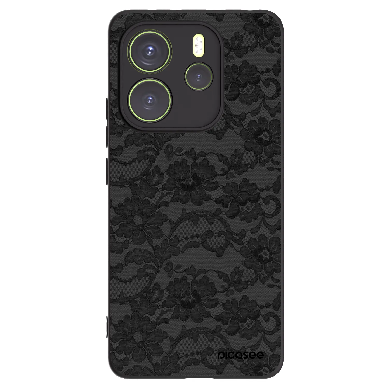 Picasee Xiaomi Redmi Note 14 4G Hülle - Schwarzes Silikon - Dark Elegance
