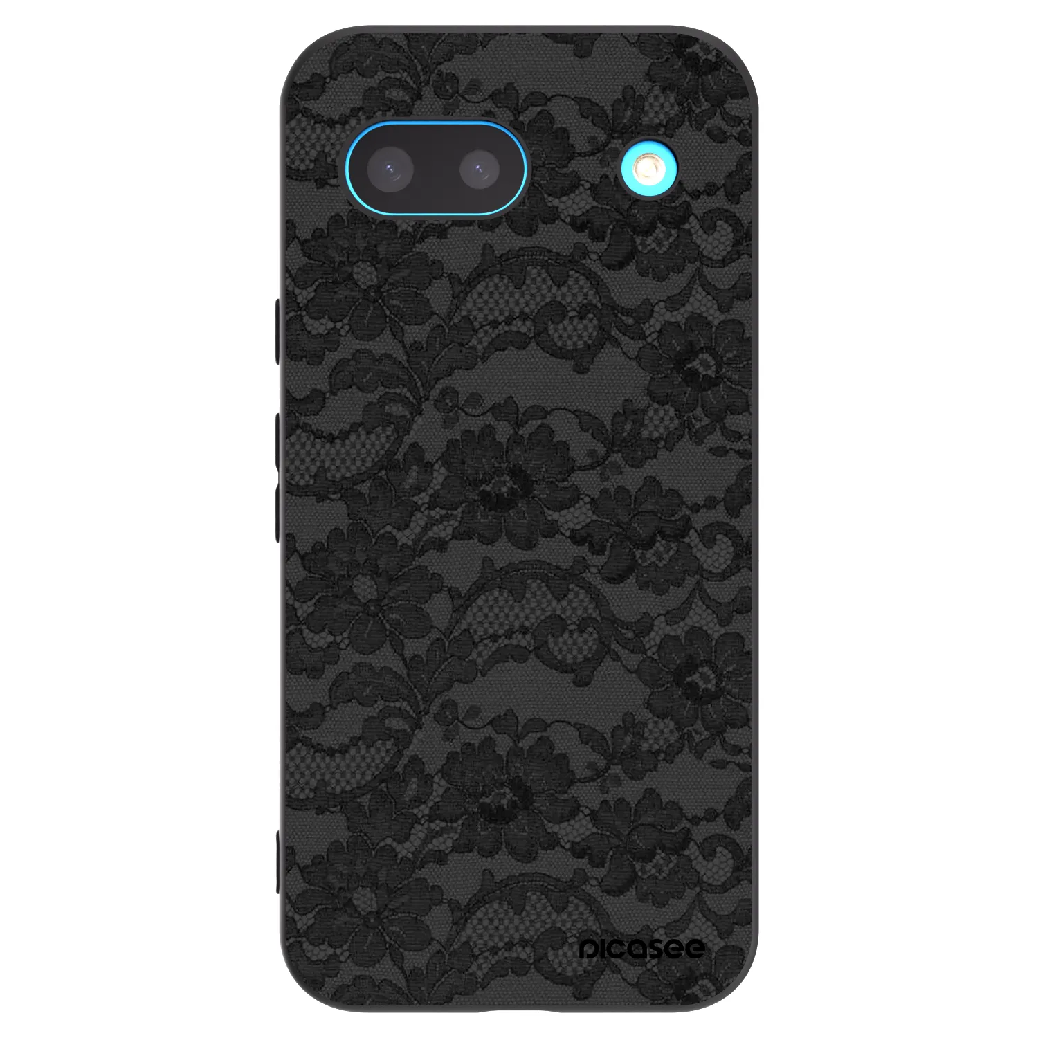 Picasee Google Pixel 8a Hülle - Schwarzes Silikon - Dark Elegance