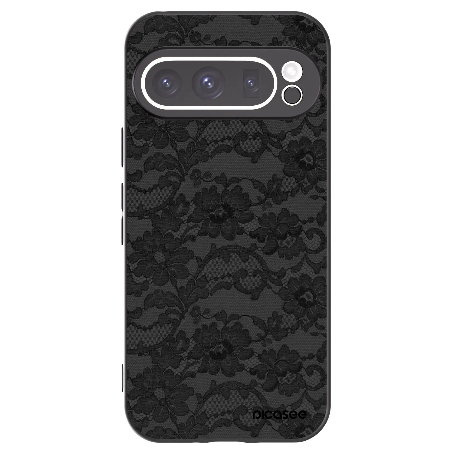 Picasee Google Pixel 9 Pro Hülle - Schwarzes Silikon - Dark Elegance