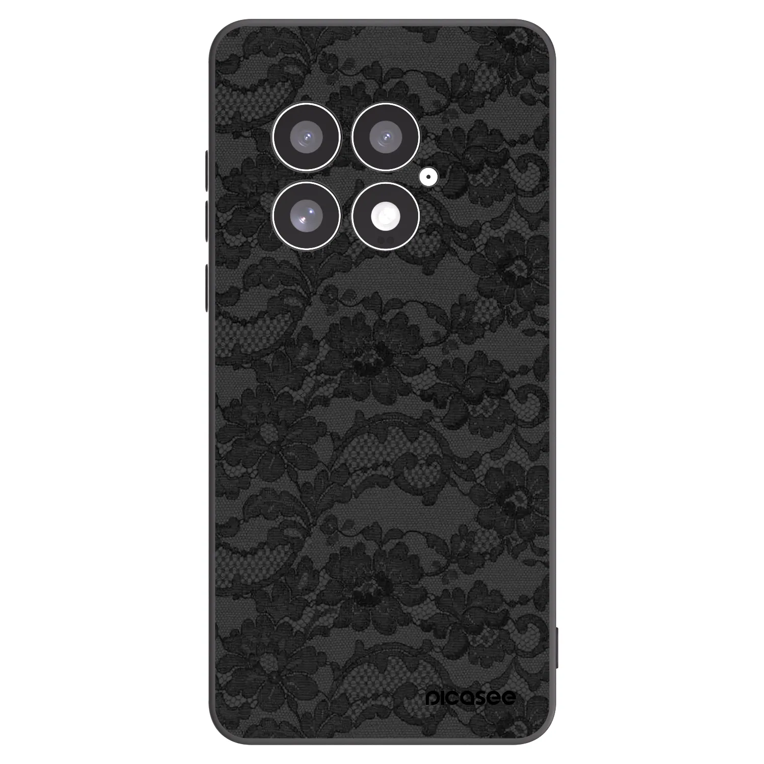 Picasee OnePlus 13 5G Hülle - Schwarzes Silikon - Dark Elegance