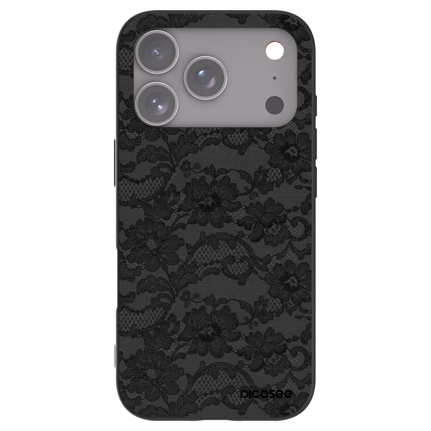 Picasee Apple iPhone 17 Pro Hülle - Schwarzes Silikon - Dark Elegance