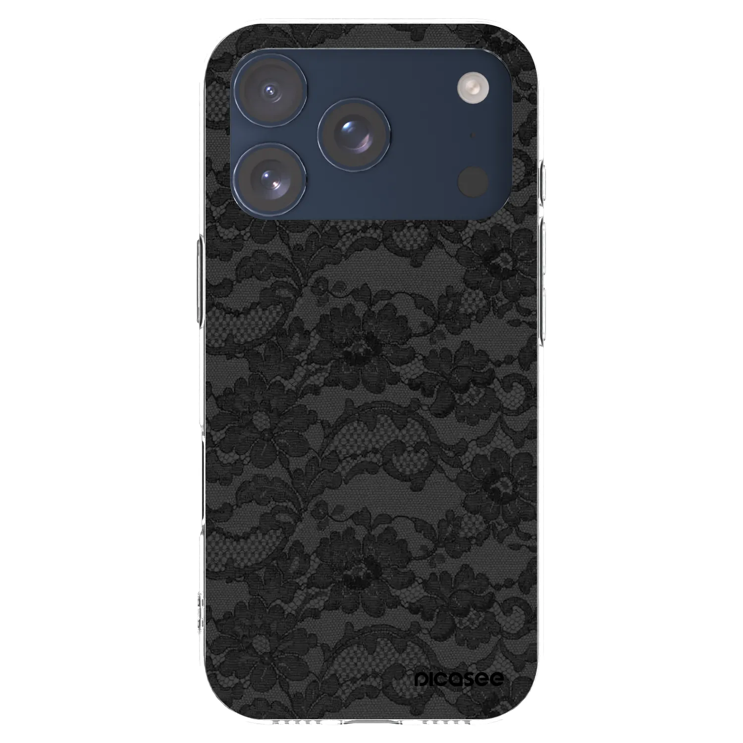 Picasee Apple iPhone 17 Pro Hülle - Transparentes Silikon - Dark Elegance