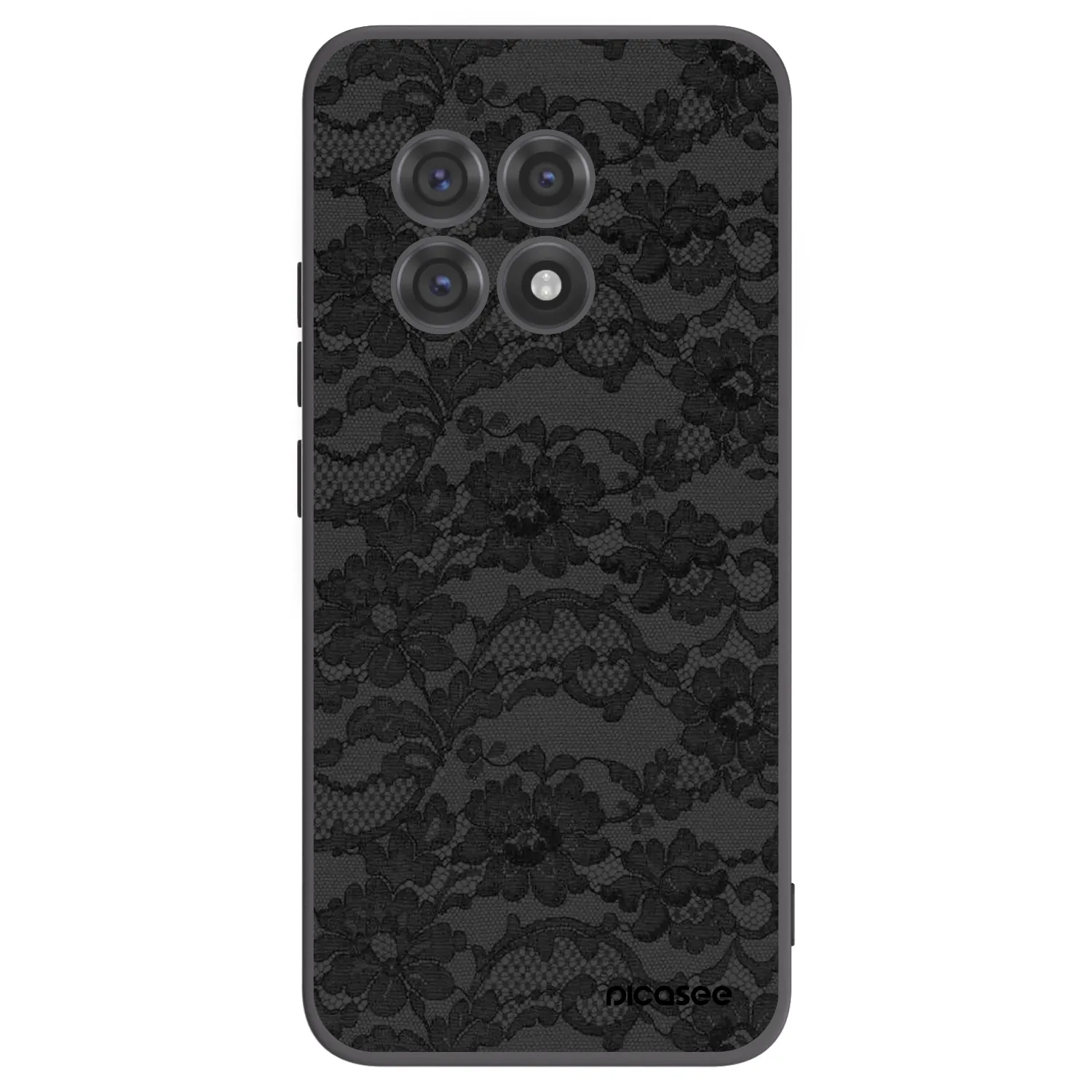 Picasee OnePlus 13R 5G Hülle - Schwarzes Silikon - Dark Elegance