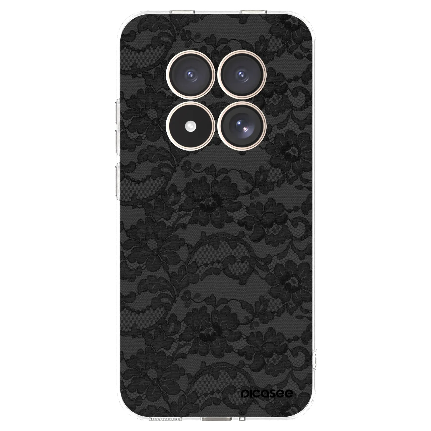 Picasee Xiaomi Redmi Note 15 Pro 4G Hülle - Transparentes Silikon - Dark Elegance