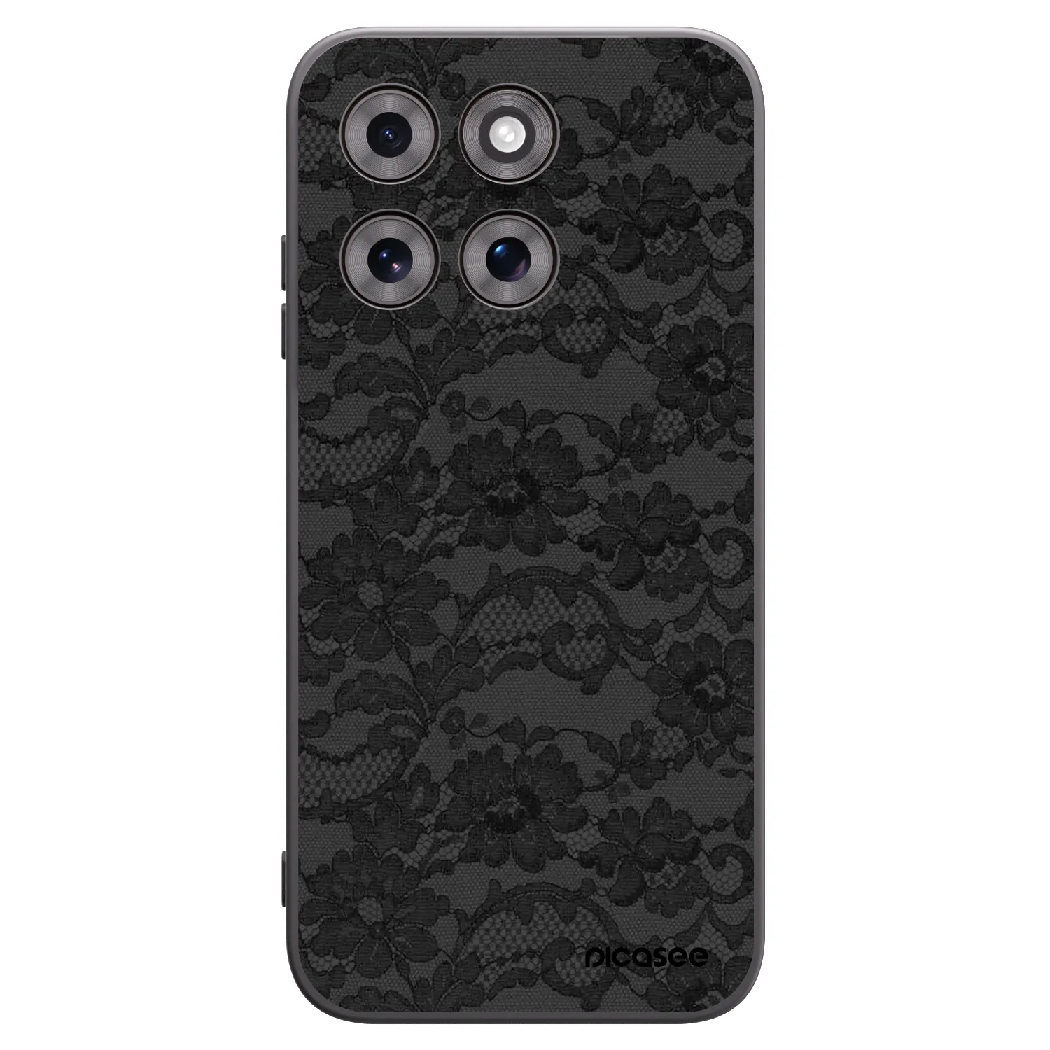 Picasee Motorola Moto G77 Hülle - Schwarzes Silikon - Dark Elegance