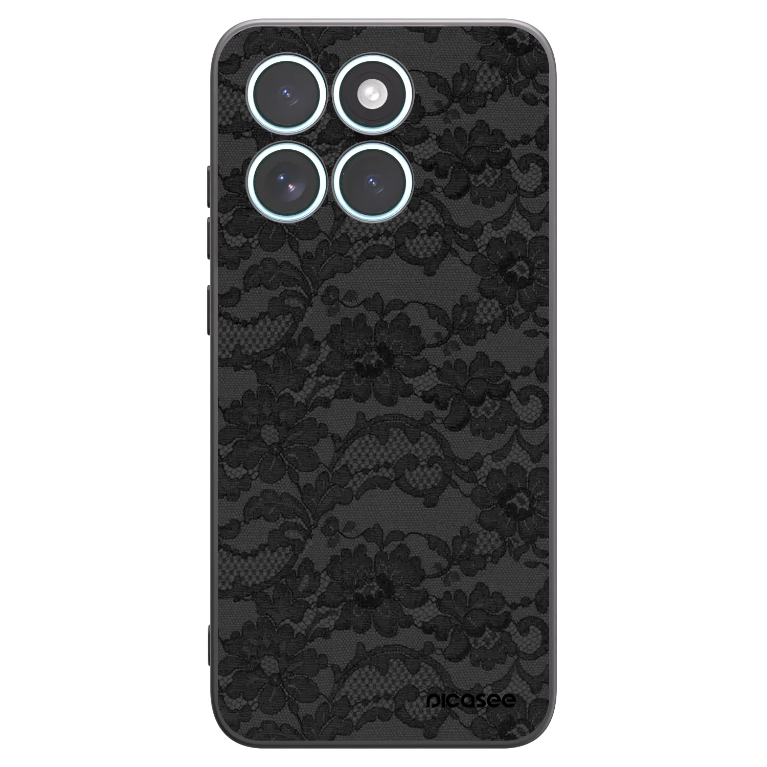 Picasee Motorola Edge 70 Fusion Hülle - Schwarzes Silikon - Dark Elegance