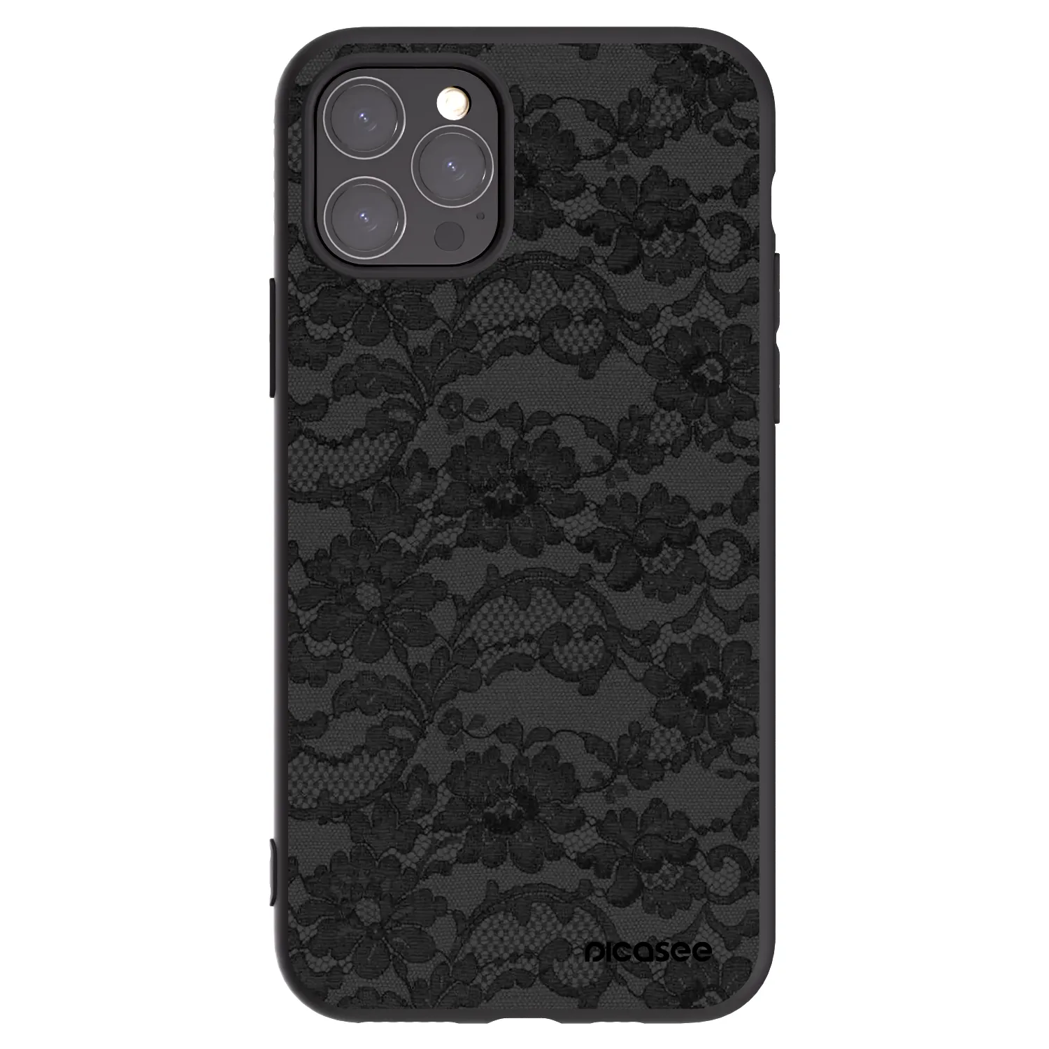 Picasee Apple iPhone 11 Pro Hülle - Schwarzes Silikon - Dark Elegance