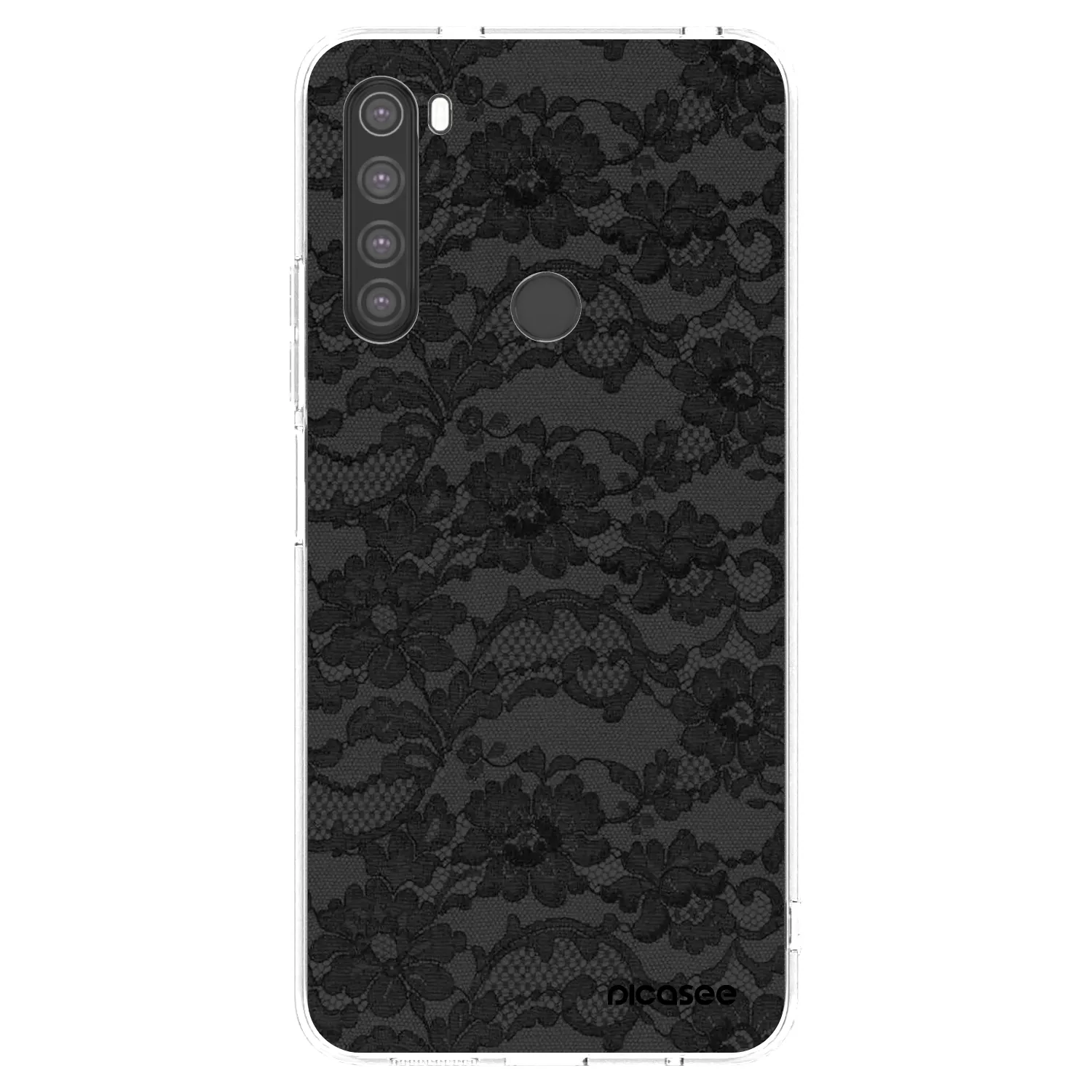 Picasee Xiaomi Redmi Note 8 Hülle - Transparentes Silikon - Dark Elegance