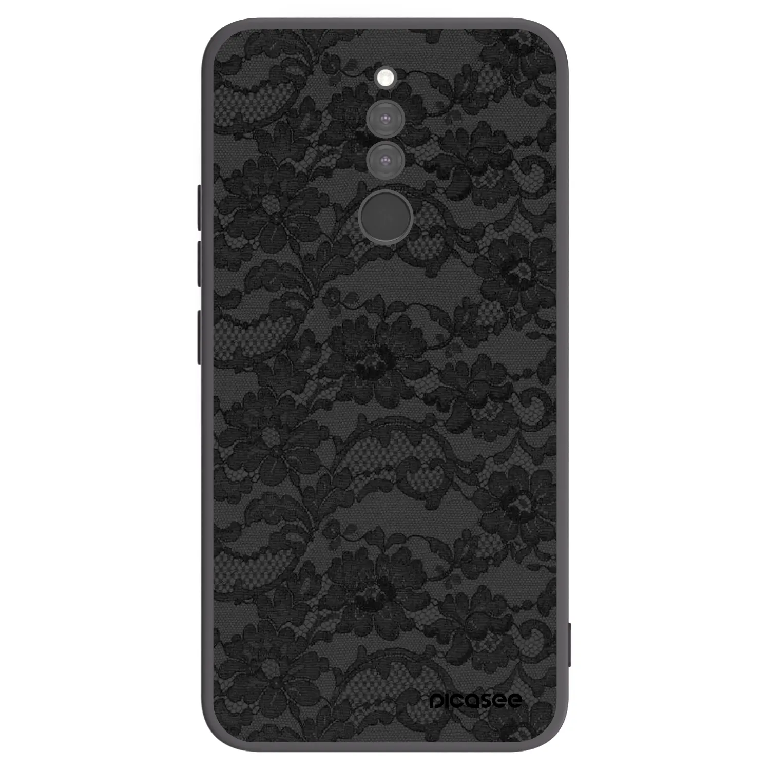 Picasee Xiaomi Redmi 8 Hülle - Schwarzes Silikon - Dark Elegance