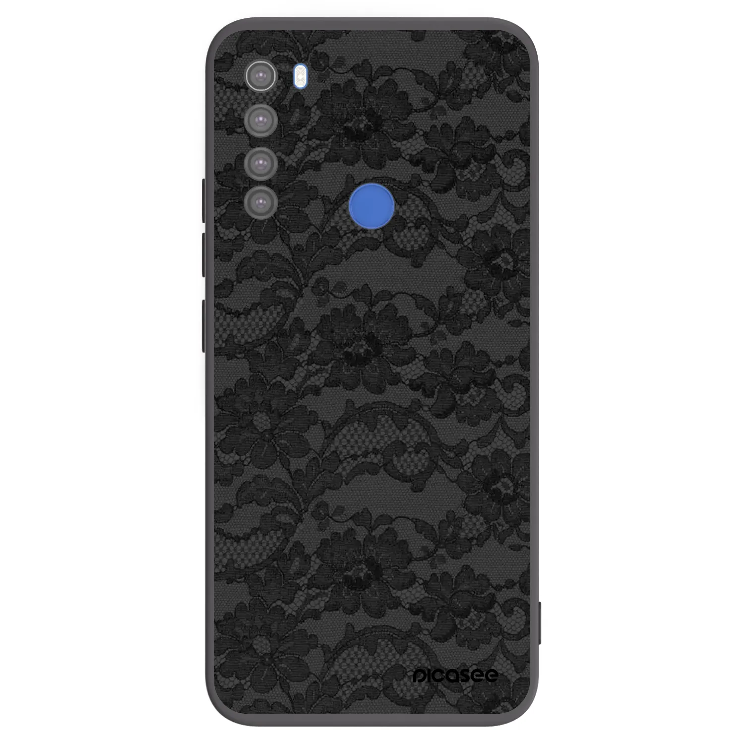 Picasee Xiaomi Redmi Note 8T Hülle - Schwarzes Silikon - Dark Elegance