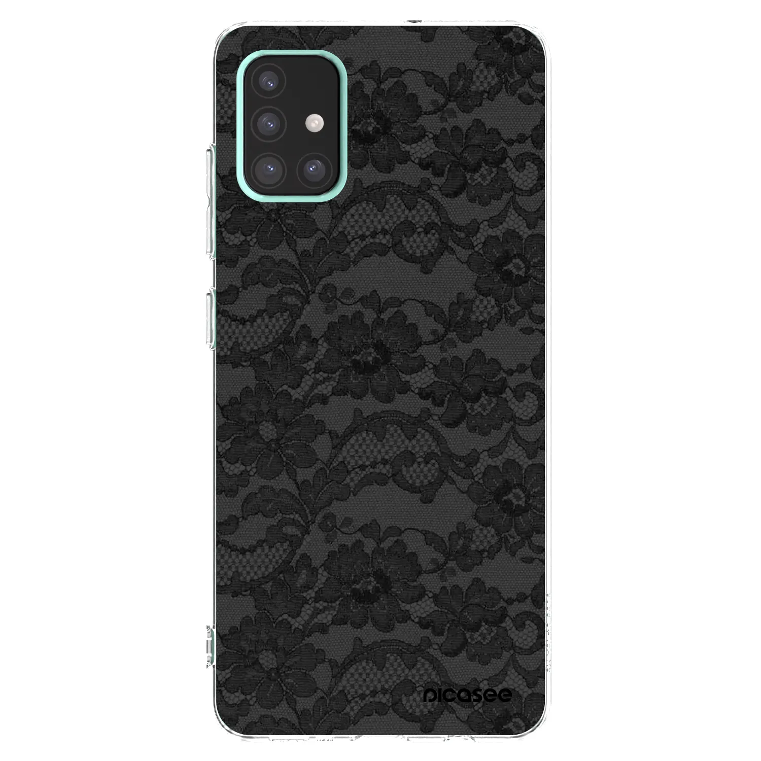 Picasee Samsung Galaxy A51 A515F Hülle - Transparentes Silikon - Dark Elegance