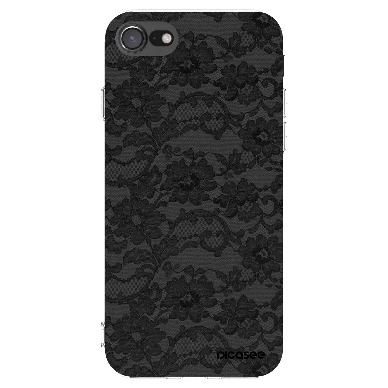 Picasee Apple iPhone SE 2020 Hülle - Transparentes Silikon - Dark Elegance