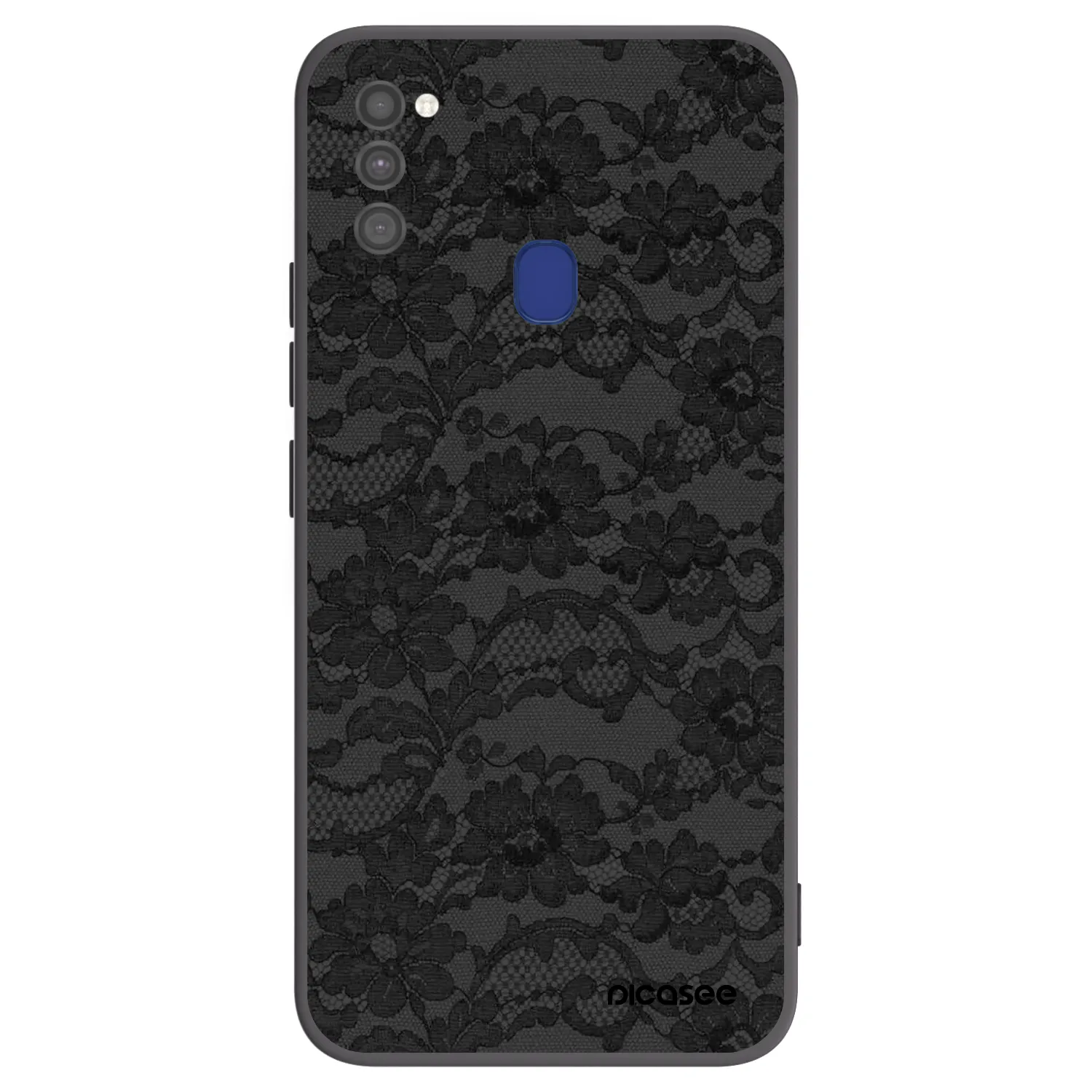 Picasee Samsung Galaxy M21 M215F Hülle - Schwarzes Silikon - Dark Elegance