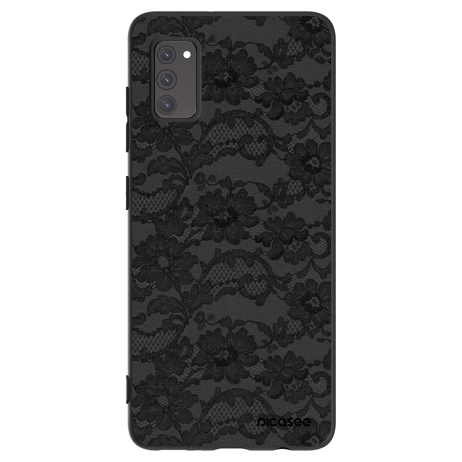 Picasee Samsung Galaxy A41 A415F Hülle - Schwarzes Silikon - Dark Elegance