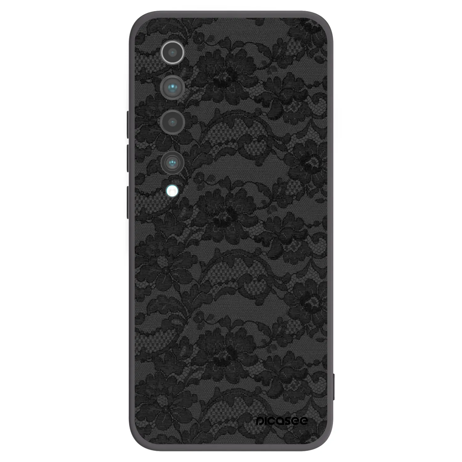 Picasee Xiaomi Mi 10 Hülle - Schwarzes Silikon - Dark Elegance