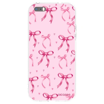 Picasee Apple iPhone 5/5S/SE Hülle - Transparentes Silikon - Bow Aesthetic