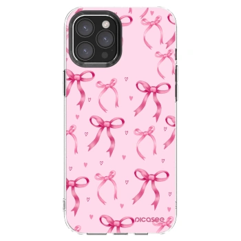 Picasee Apple iPhone 12 Pro Max Hülle - Transparentes Silikon - Bow Aesthetic