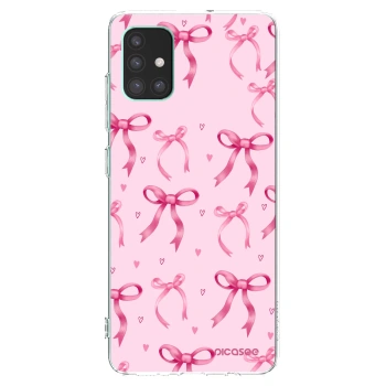 Picasee Samsung Galaxy M51 M515F Hülle - Transparentes Silikon - Bow Aesthetic