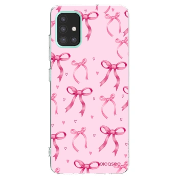 Picasee Samsung Galaxy M31s Hülle - Transparentes Silikon - Bow Aesthetic